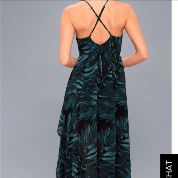 Teal and Black Maxi formal sundress - Picture 2 of 8